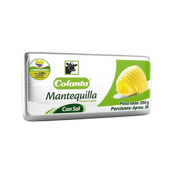 Mantequilla con Sal Colanta x 250 g
