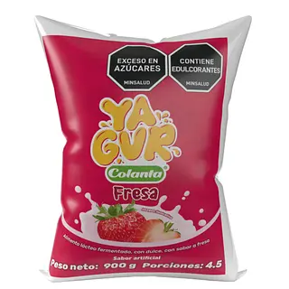 Yagur Fresa Colanta 900 g