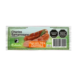 Chorizo Santarrosano Colanta 100 g x 2 u