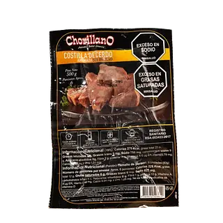 Costillas sin Hueso Chorillano 500 g