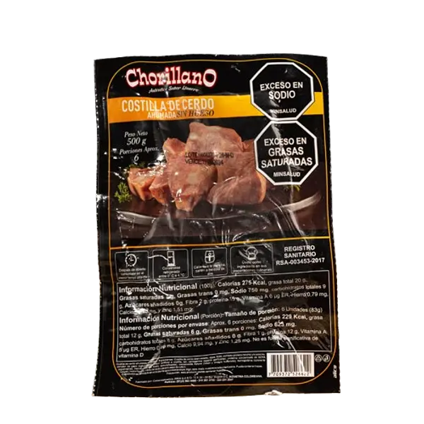 Costillas sin Hueso Chorillano 500 g