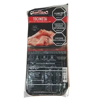 Tocineta Ahumada Chorillano 1 Kg
