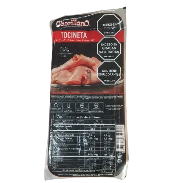 Tocineta Ahumada Chorillano 1 Kg