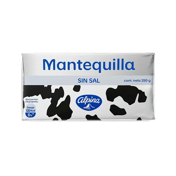 Mantequilla sin Sal Alpina x 250 g