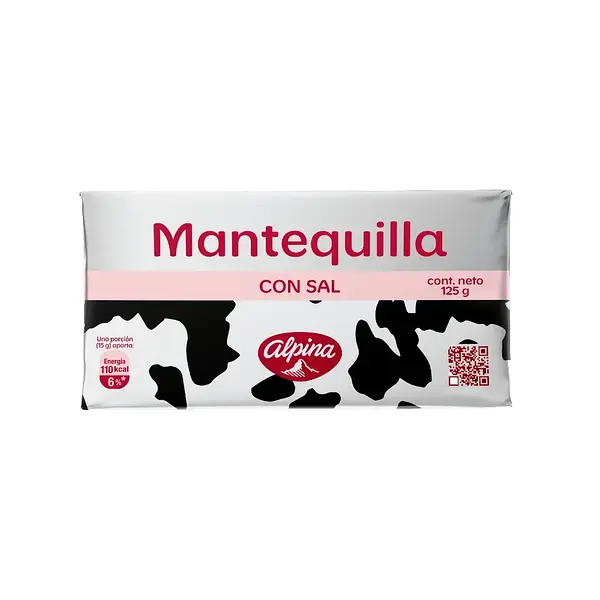 Mantequilla con Sal Alpina x 125 g