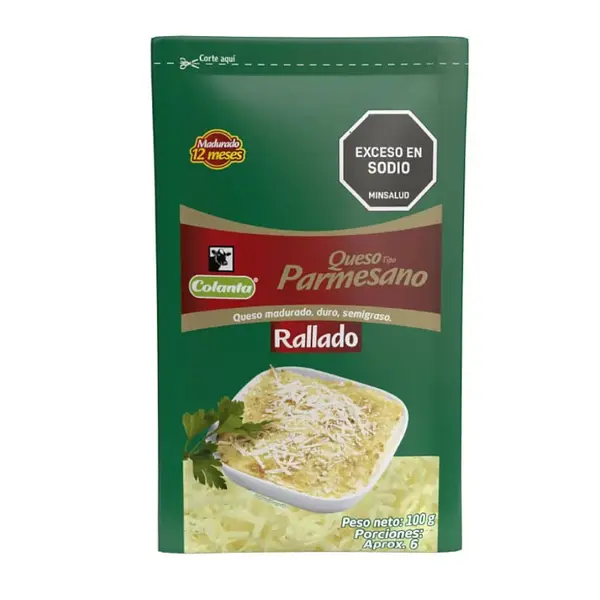 Queso Parmesano Rallado Colanta x 100 g
