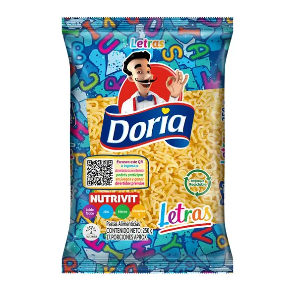 Pasta Doria Letra x 250 g
