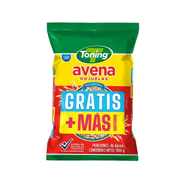Avena Hojuelas Toning 1000 + 100 g