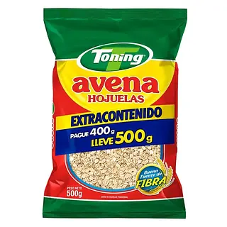 Avena Hojuelas Toning x 500 g