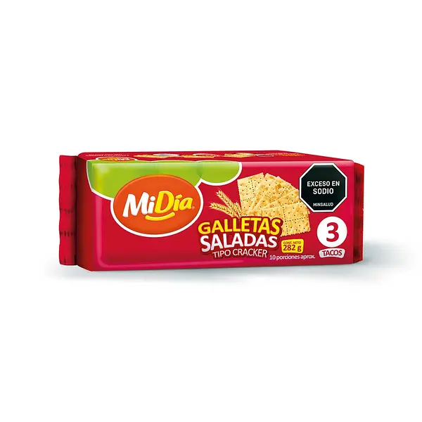 Galletas Saladas Mi Dia x 3 Tacos x 282 g