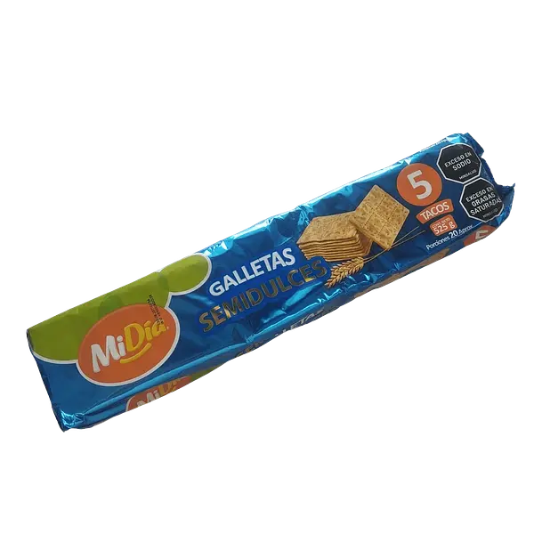 Galletas Semidulces Mi Dia x 5 Tacos x 525 g