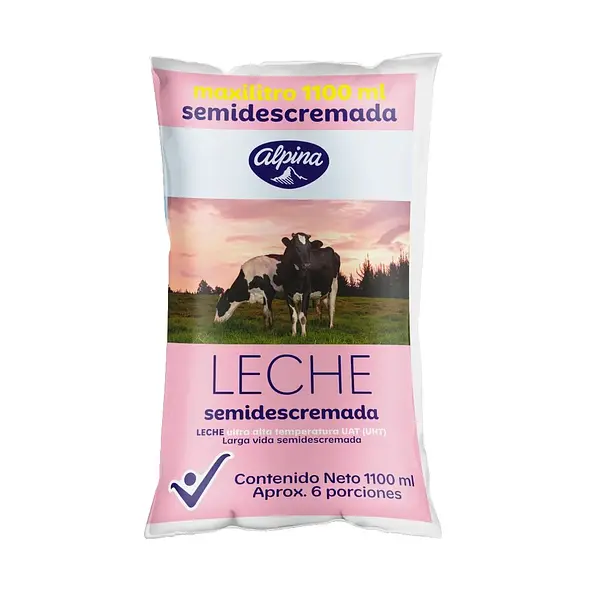 Leche Alpina Semidescremada x 1100 ml