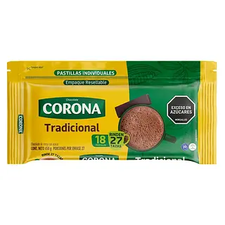 Chocolate Corona Tradicional zipack 450 g