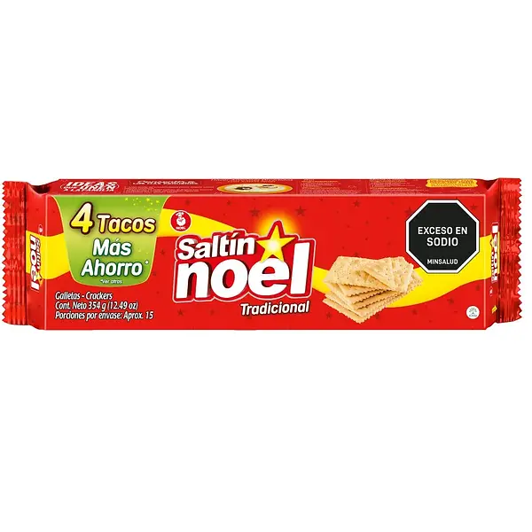 Galleta Saltin Noel x 4 Tacos