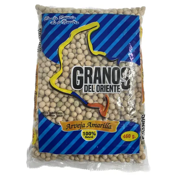 Arveja Amarilla Granos Oriente x 460 g