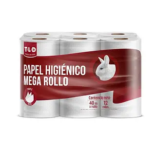 Papel Higienico TLD x 12 Rollos