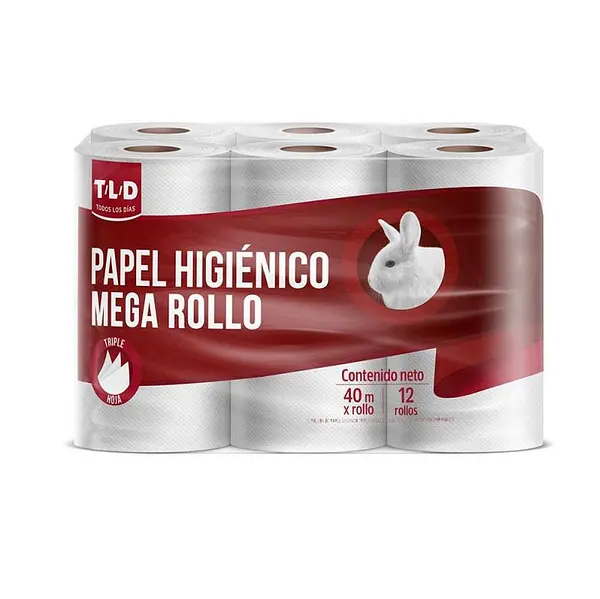 Papel Higienico TLD x 12 Rollos
