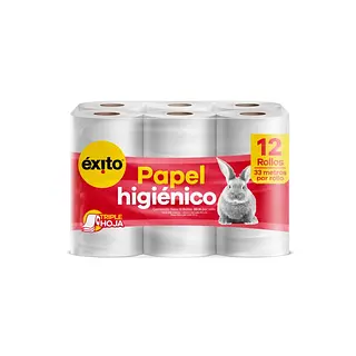 Papel Higiénico éxito Triple Hoja x 12 rollos