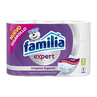 Familia Expert 4 Hojas x 9 Rollos