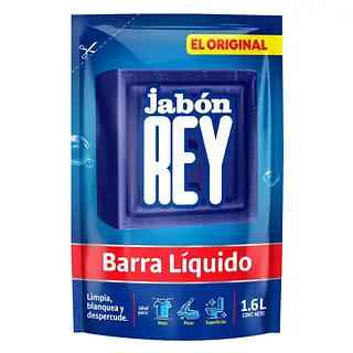 Jabón Rey Barra Liquida x 1.6 L