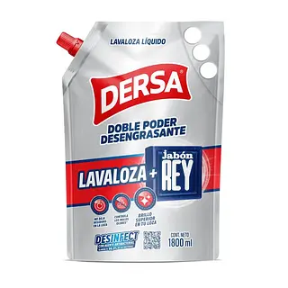 Lavaloza Líquido Dersa + REY x 1800 ml