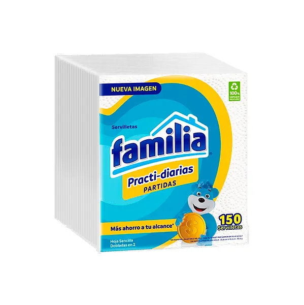 Servilleta Familia Practidiarias x 150