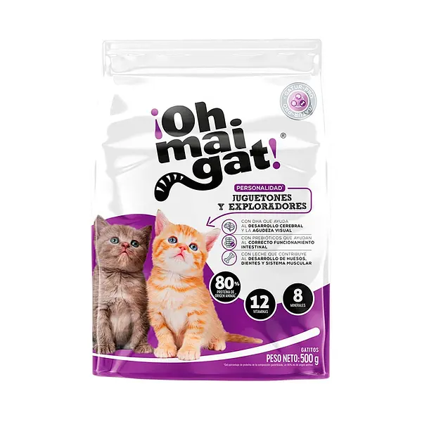 Oh mai gat Gatitos Juguetones x 500 g