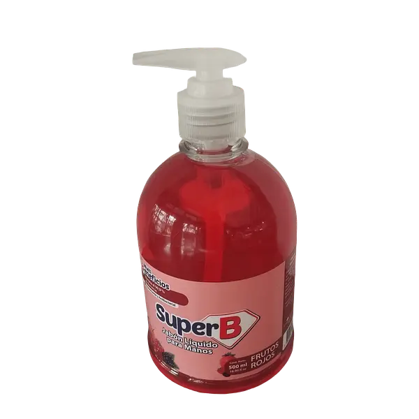 Jabón Líquido Super B Frutos Rojos x 500 ml