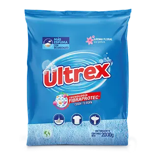 Detergente Ultrex Floral x 2000  g