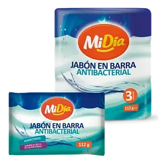 Jabón Tocador Antibacterial Mi Día x 3