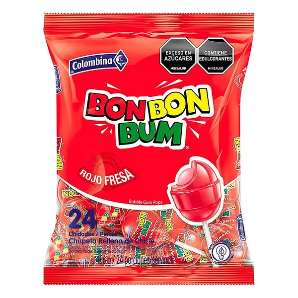 Bon Bon Bum Fresa x 24
