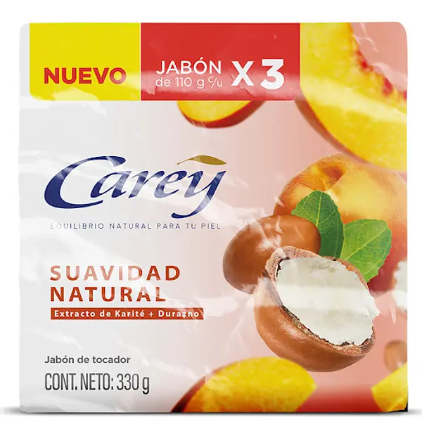 Jabón Carey Karité Durazno x 3