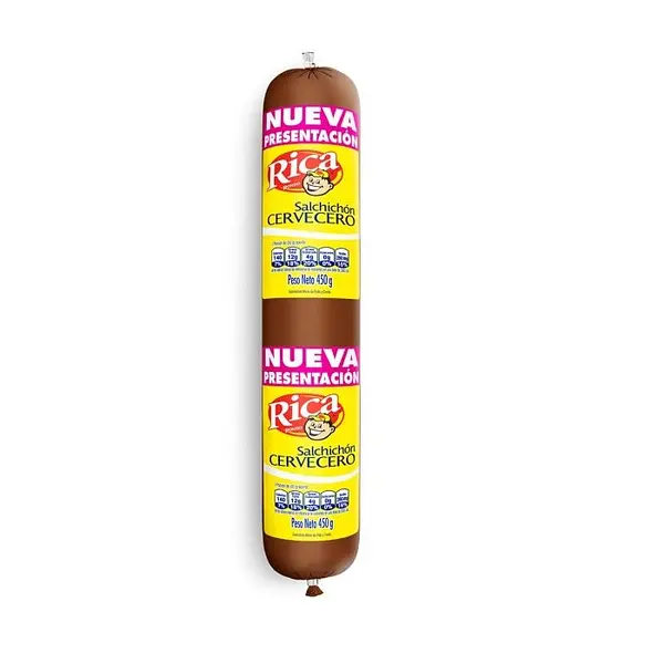Salchichón Cervecero Rica x 450 g