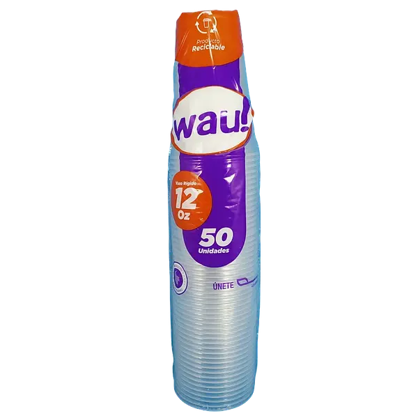 Vaso Wau 12 Onzas x 50