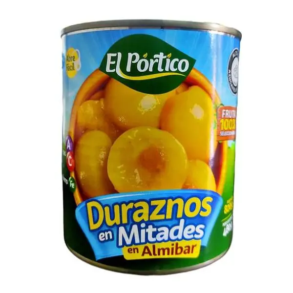 Durazno Enlatados  El Pórtico x 820 g