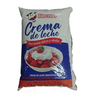 Crema de Leche Recreo x 900 ml