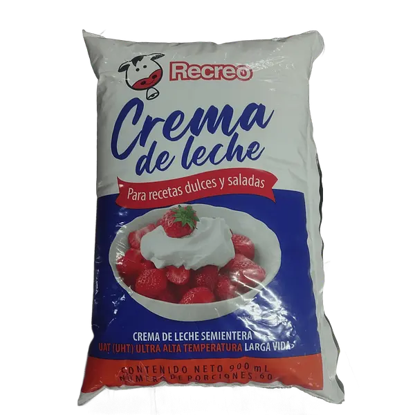Crema de Leche Recreo x 900 ml