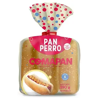Pan Perro COMAPAN 390 g x 6 u