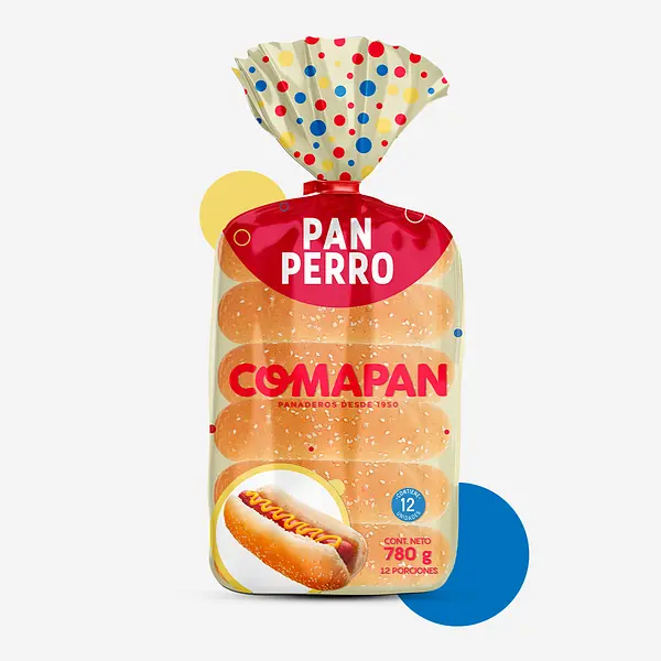 Pan Perro COMPAN 780 g x 12 u