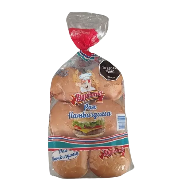 Pan Hamburguesa Riquisimo 750 g x 12 u