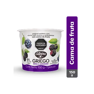 Yogurt Griego Mora/Arandanos