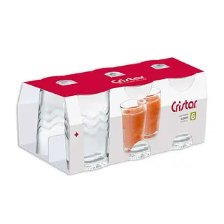 Vaso Vidrio Cristar Ondas