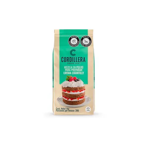 Mezcla En Polvo Crema Chantilly Cordillera