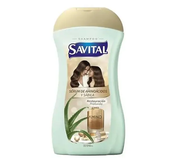 Shampoo Savital Serum Aminoacido Y Sabila
