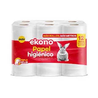 Papel Higienico Ekono Triple Hoja X 12 Rollos