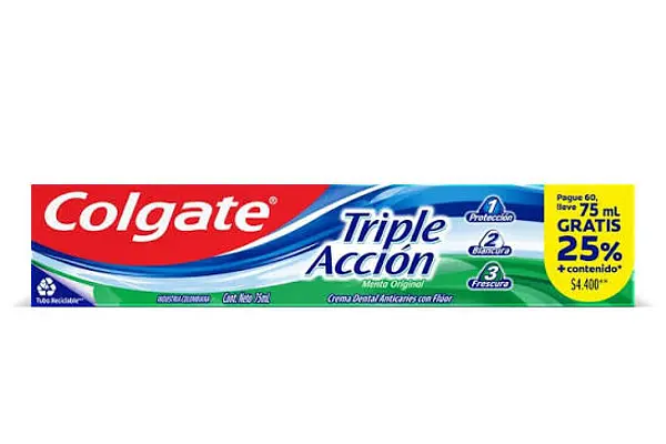 Colgate Triple Accion Pague 60 X 75ml