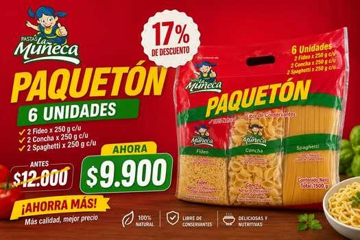 Inperdible Oferta PAQUETON PASTAS LA MUÑECA
