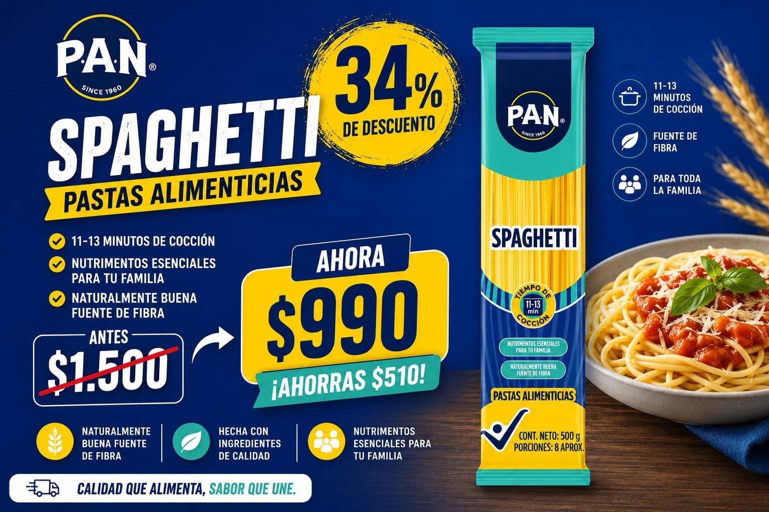 Lleva Increible promocion en Spaghetti PAN