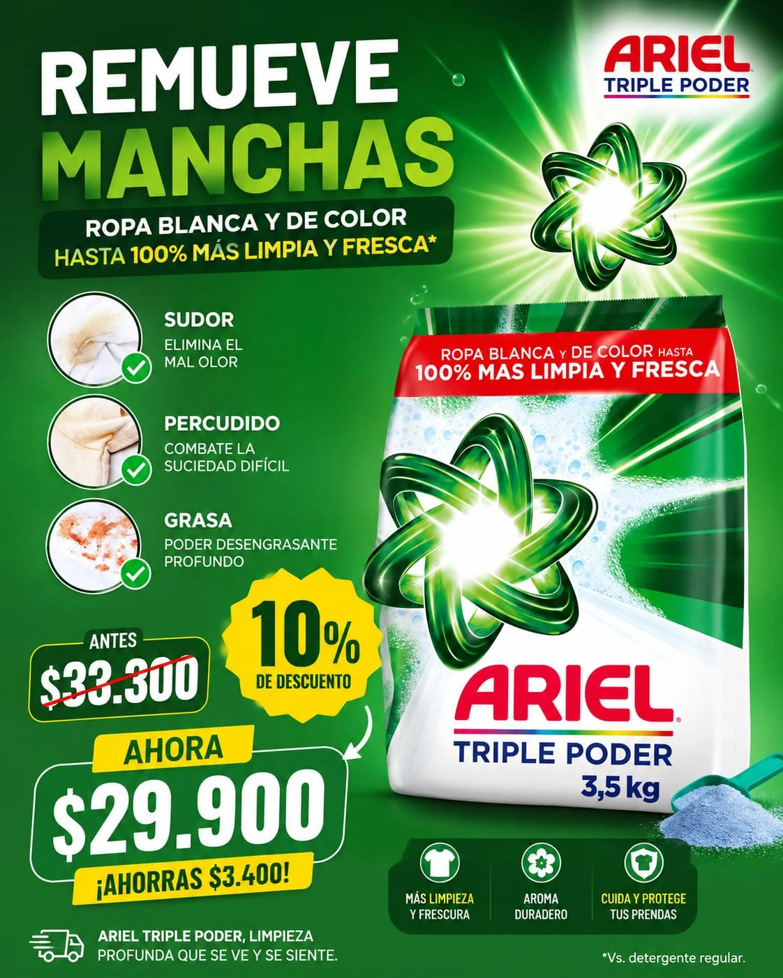 Promocion En Detergente Ariel 3.5kg