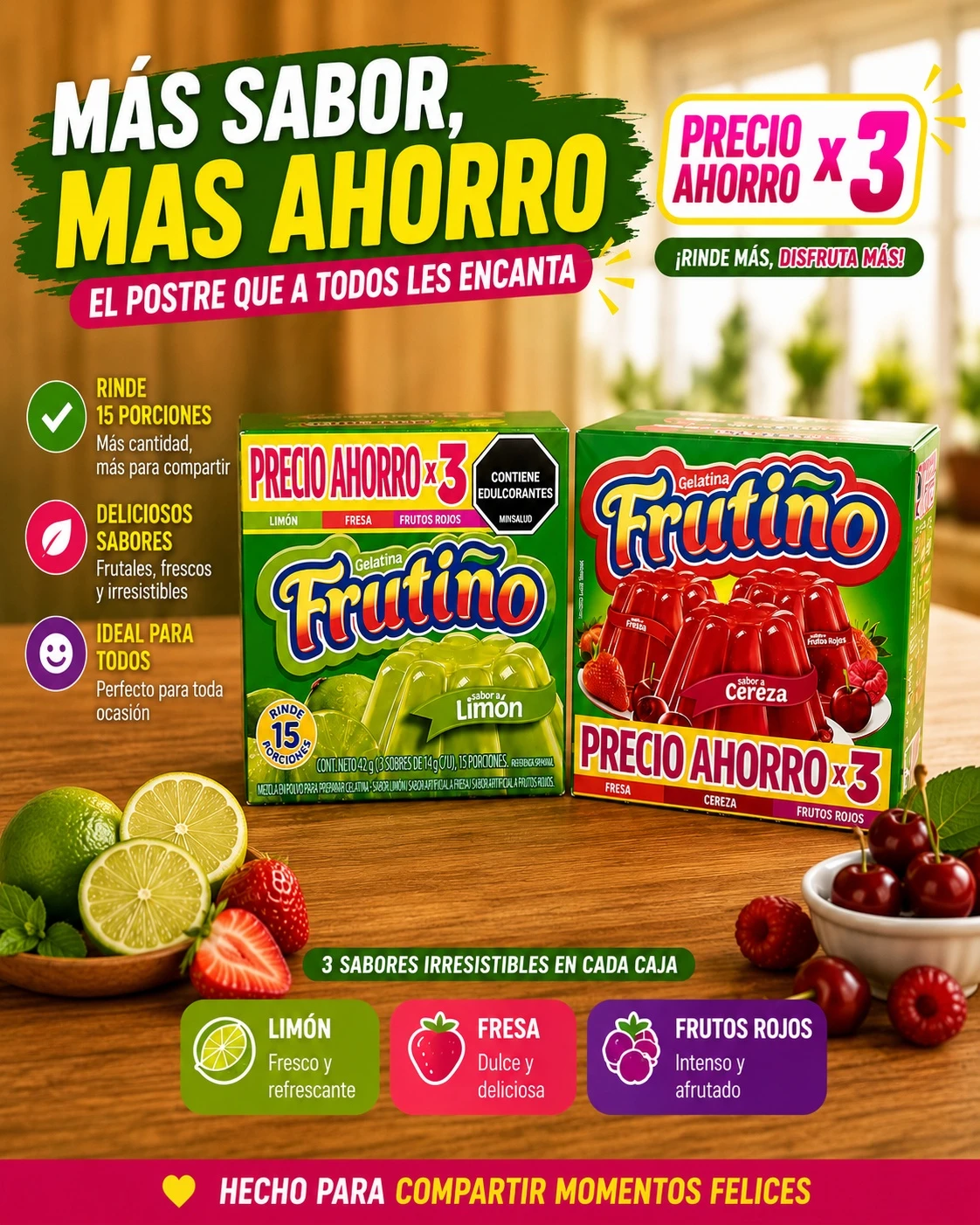 Lleva Frutiño x3 